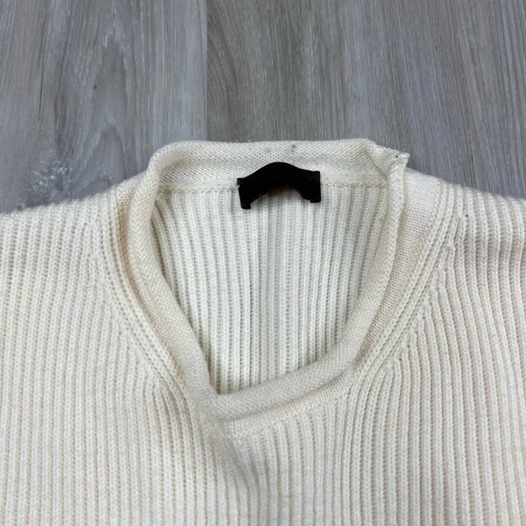 ALTEA Merinos ExtraFine Wool Roll neck Sweater Off White Cream Color Size M - Picture 3 of 13